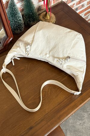 Korean Style Large-Capacity Nylon Tote Bag for Women - 2025 High-End Shoulder Crossbody Bag