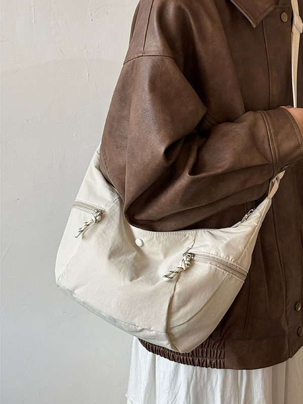 Korean Style Large-Capacity Nylon Tote Bag for Women - 2025 High-End Shoulder Crossbody Bag Korean Style Large-Capacity Nylon Tote Bag for Women - 2025 High-End Shoulder Crossbody Bag