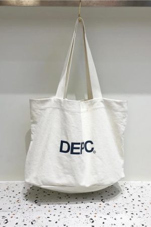 Korean Style Letter Canvas Tote Bag - Large Capacity Casual Shoulder Bag for Everyday Use