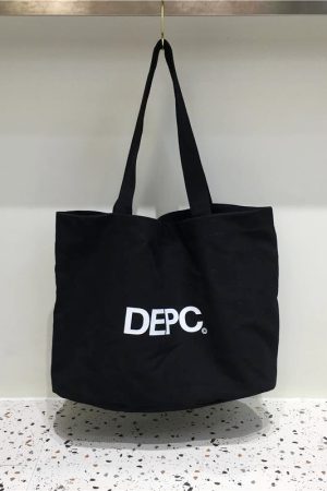 Korean Style Letter Canvas Tote Bag - Large Capacity Casual Shoulder Bag for Everyday Use