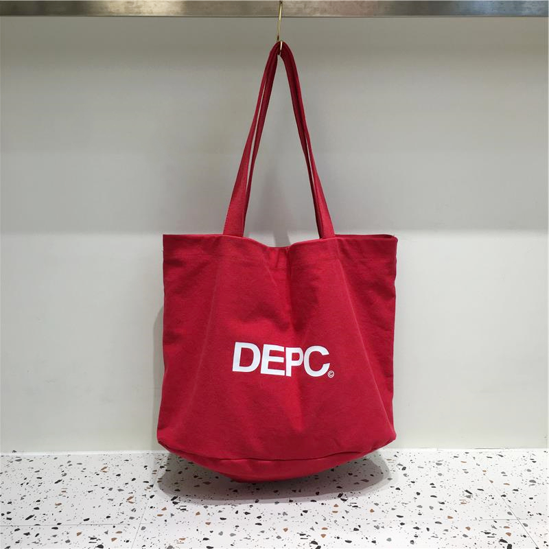 Korean Style Letter Canvas Tote Bag - Large Capacity Casual Shoulder Bag for Everyday Use Korean Style Letter Canvas Tote Bag - Large Capacity Casual Shoulder Bag for Everyday Use