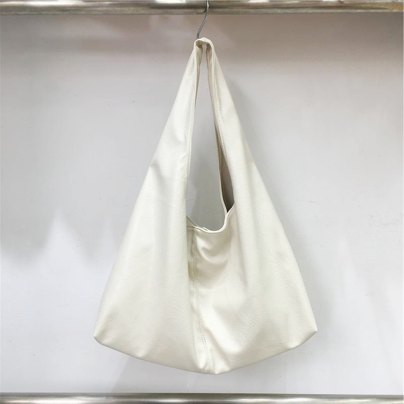 Korean Style Minimalist Large Capacity Tote Bag in High-Quality Silver Oil Wax Leather – Stylish Handheld Shoulder Bag for Everyday Use Korean Style Minimalist Large Capacity Tote Bag in High-Quality Silver Oil Wax Leather – Stylish Handheld Shoulder Bag for Everyday Use