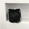 Korean Style Pleated Drawstring Shoulder Bag - Soft Leather Silver Bucket Bag for Chic Fashion Lovers