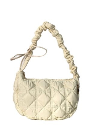 Korean-Style Pleated Dumpling Bag for Women, Large Capacity Lightweight Cloud Underarm Crossbody Bag