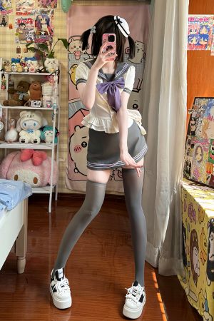 Korean-Style Pudding Bear Bodycon Top for Women - Slimming Summer Uniform in Sweet and Spicy College Style