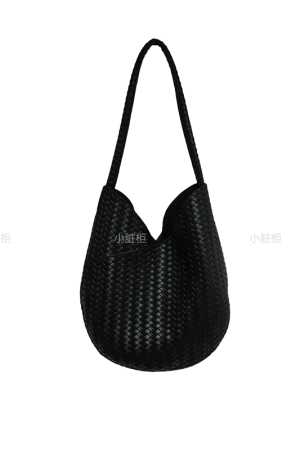 Korean Style Retro Woven Texture Handbag - Soft Leather Fashionable High-Quality Shoulder Tote Bag