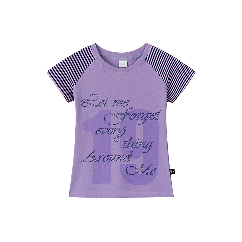 Korean Style Striped T-shirt for Women - Summer Spliced Raglan Sleeve Short Sleeve Top, Trendy Niche Fashion Korean Style Striped T-shirt for Women - Summer Spliced Raglan Sleeve Short Sleeve Top, Trendy Niche Fashion