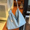 Korean-Style Vintage Large Capacity Denim Tote Bag for Women - 2025 Commuting Shoulder & Niche Crossbody Bag