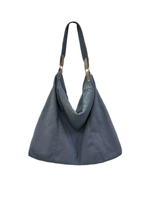 Korean-Style Vintage Large Capacity Denim Tote Bag for Women - 2025 Commuting Shoulder & Niche Crossbody Bag Korean-Style Vintage Large Capacity Denim Tote Bag for Women - 2025 Commuting Shoulder & Niche Crossbody Bag