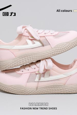 Korean Style Women's Versatile Breathable White Velcro Sneakers - Niche Design for Spring and Summer