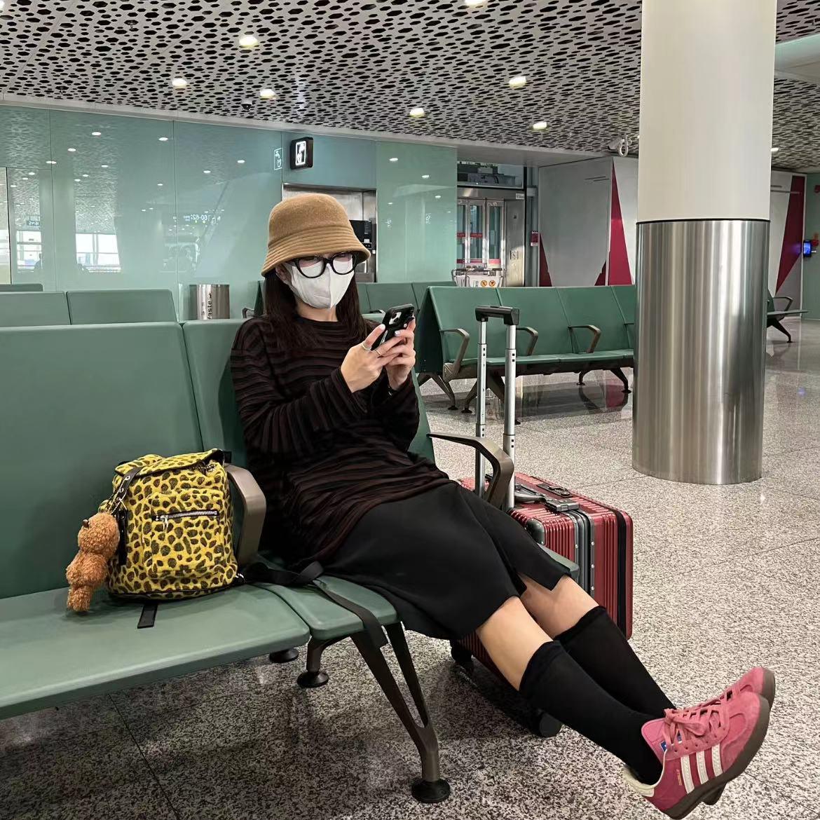 Korean Style Wool Leopard Print Double Shoulder Women's Backpack, Versatile Large Capacity Commuter Bag for Students Korean Style Wool Leopard Print Double Shoulder Women's Backpack, Versatile Large Capacity Commuter Bag for Students