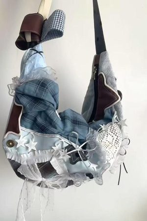 Lace Bow Spliced Dumpling Bag - Versatile Large Capacity Shoulder Crossbody Tote for Women, Perfect for Commuting and Daily Use