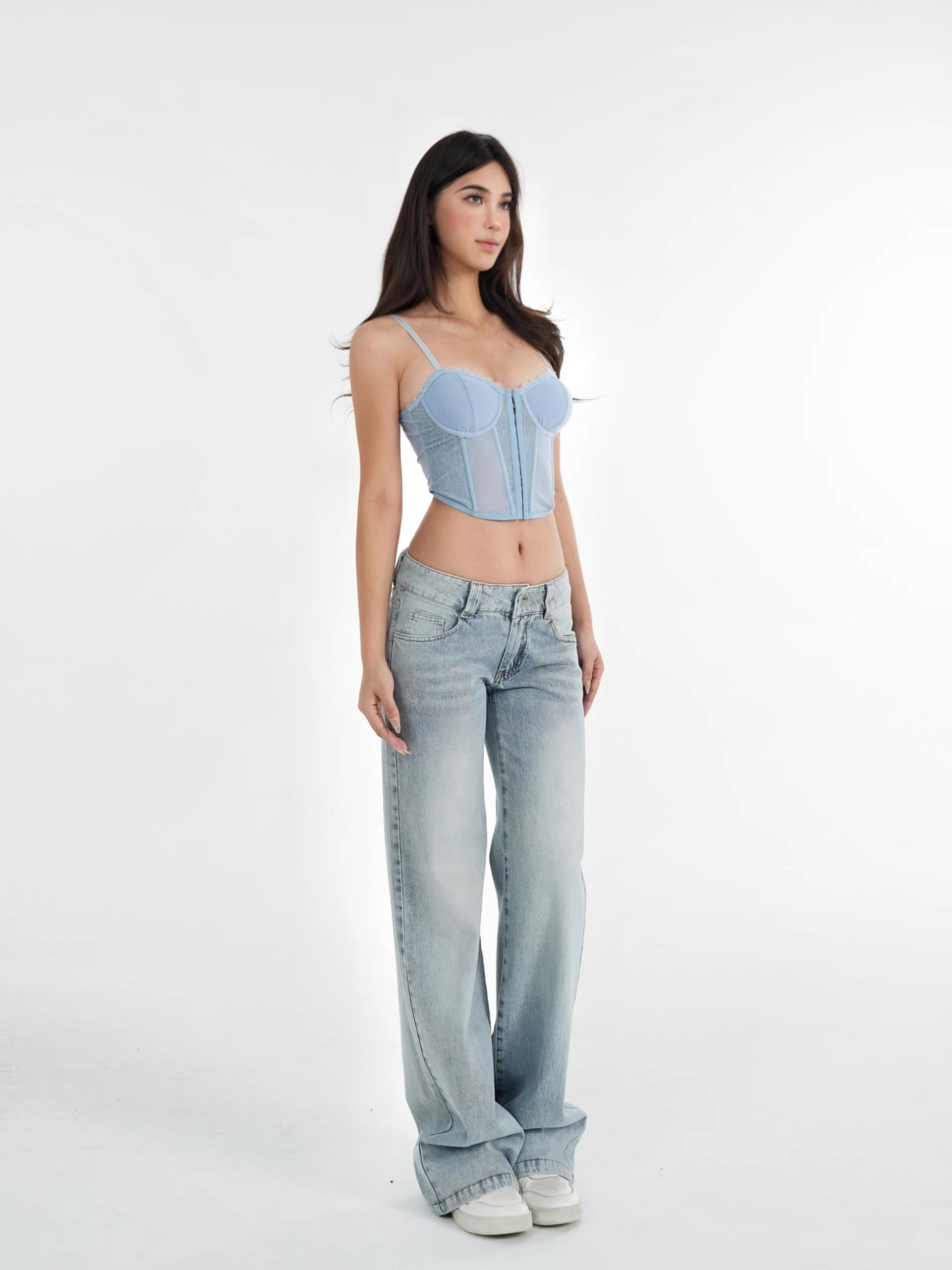 Lace Fishbone Corset Top with Straps for Layering - Y2K Style Fashion Must-Have for Outfits Lace Fishbone Corset Top with Straps for Layering - Y2K Style Fashion Must-Have for Outfits