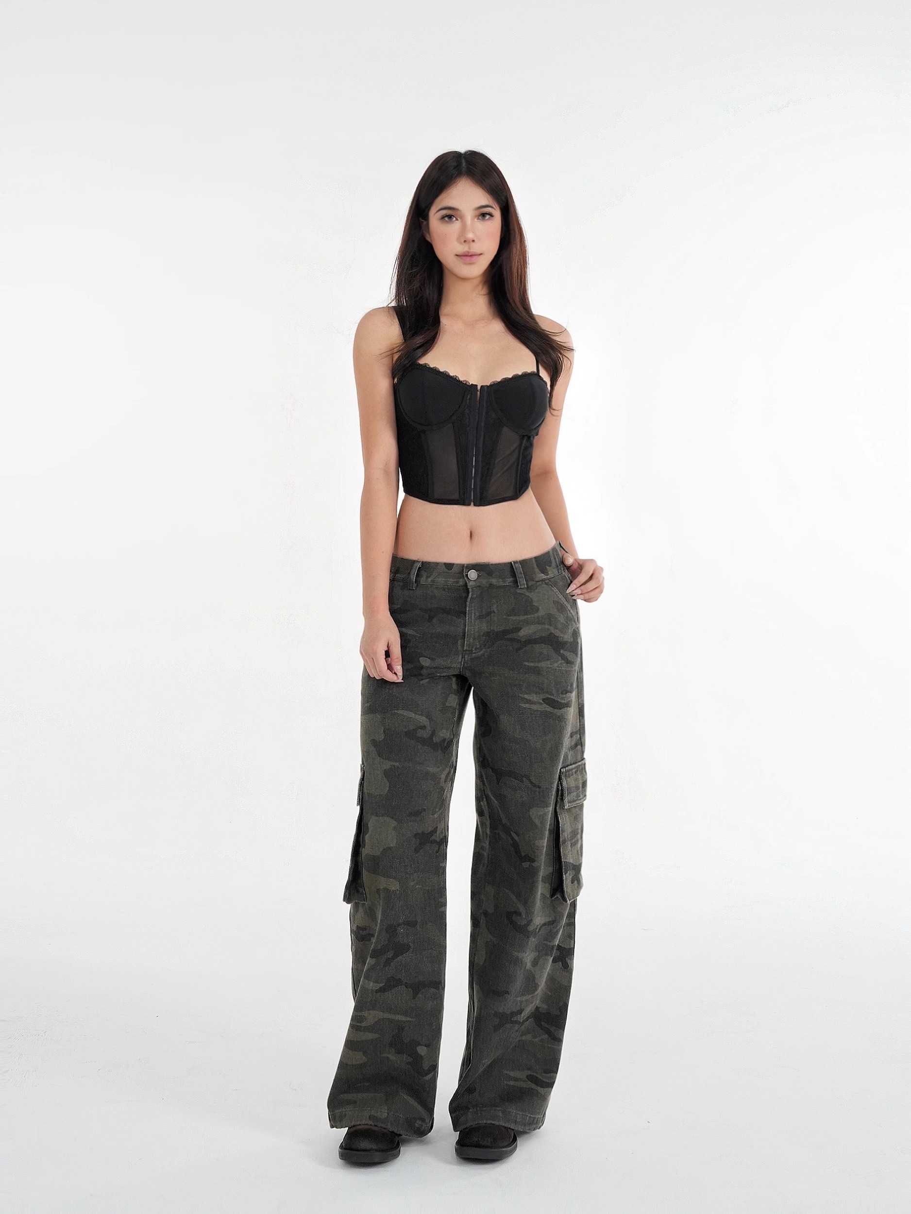 Lace Fishbone Corset Top with Straps for Layering - Y2K Style Fashion Must-Have for Outfits Lace Fishbone Corset Top with Straps for Layering - Y2K Style Fashion Must-Have for Outfits