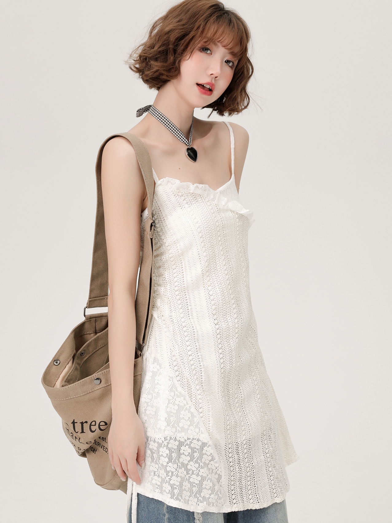 Lace Hollow-Out Camisole Dress for Women - Summer Layered Loose Slimming Dress, Girly Style, Niche Fashion, Y2K Trend Lace Hollow-Out Camisole Dress for Women - Summer Layered Loose Slimming Dress, Girly Style, Niche Fashion, Y2K Trend