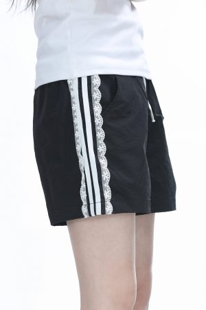 Lace Trim Spliced Ultra-Short Casual Shorts for Women - Summer Quick-Dry Sports Hot Pants - Y2K Style