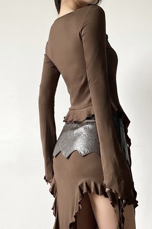 Lace-Trimmed Flowing Cardigan Top for Women - Vintage-Inspired Bell Sleeve Design, Niche Style, Bohemian Fashion