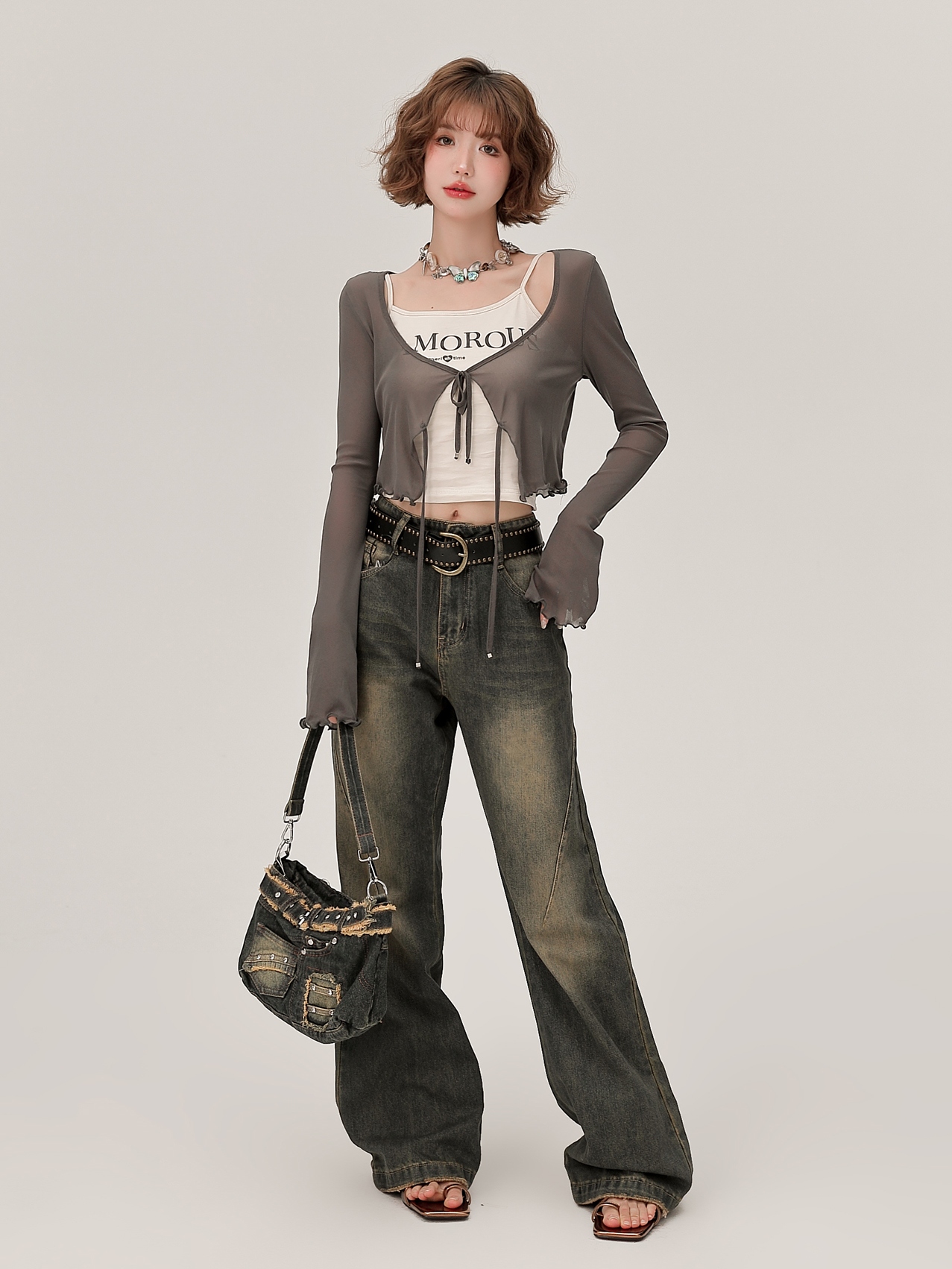 Lace-Up Long Sleeve Cardigan for Women - American Style Spicy Girl Sun Protection Top - Thin, Cool Summer Fashion Lace-Up Long Sleeve Cardigan for Women - American Style Spicy Girl Sun Protection Top - Thin, Cool Summer Fashion