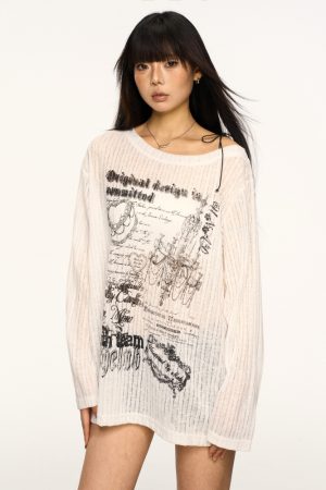 Lace-Up Off-Shoulder T-Shirt for Women - Summer Loose Fit American Style Top, Sweet & Spicy Versatile Cover-Up, Y2K Trend