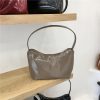 Lacquered Leather Underarm Bag - Minimalist Stylish Tote, Casual Korean Design, Small Size, Trendy Niche Fashion Accessory