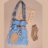 Large Capacity Bohemian Tassel Denim Bag - Ethnic Style Backpack, Crossbody & Shoulder Bag for Commuting & Travel