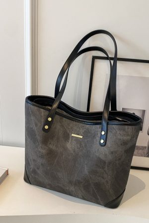 Large-Capacity Casual Tote Bag for Women - Versatile Spring 2025 Commuting & Travel Shoulder Bag