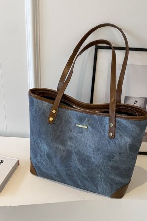 Large-Capacity Casual Tote Bag for Women - Versatile Spring 2025 Commuting & Travel Shoulder Bag