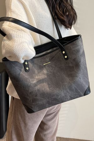 Large-Capacity Casual Tote Bag for Women - Versatile Spring 2025 Commuting & Travel Shoulder Bag
