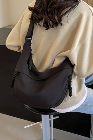 Large Capacity Commuter Tote Bag 2024 - Versatile Dumpling Crossbody Shoulder Bag for Women - Sporty Underarm Style