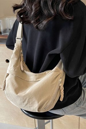 Large Capacity Commuter Tote Bag 2024 - Versatile Dumpling Crossbody Shoulder Bag for Women - Sporty Underarm Style