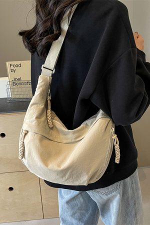 Large Capacity Commuter Tote Bag 2024 - Versatile Dumpling Crossbody Shoulder Bag for Women - Sporty Underarm Style