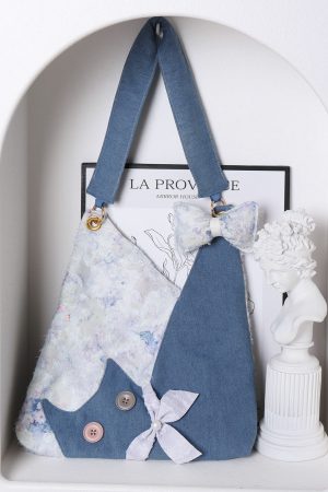 Large Capacity Cowboy Cat Underarm Crossbody Hobo Bag for Women - 2025 Spring/Summer Collection