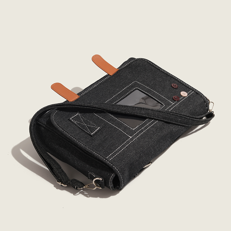 Large Capacity Denim Crossbody Bag - Casual Japanese Style Shoulder Bag for Students and Work Large Capacity Denim Crossbody Bag - Casual Japanese Style Shoulder Bag for Students and Work