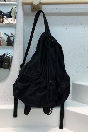 Large Capacity Drawstring Backpack for Students - Casual Ultra-Light Shoulder Bag for Travel, Outdoor, and Daily Use