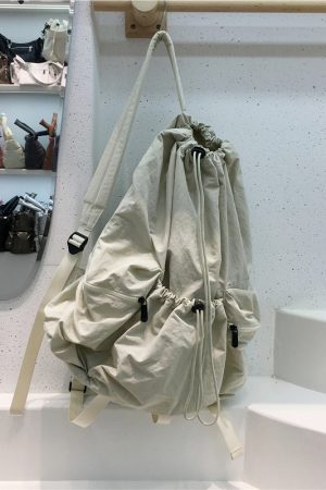 Large Capacity Drawstring Backpack for Students - Casual Ultra-Light Shoulder Bag for Travel, Outdoor, and Daily Use