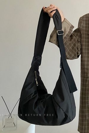 Large Capacity Dumpling Crossbody Bag for Women - 2024 Autumn Winter Down Cotton, Simple & Versatile Shoulder Bag