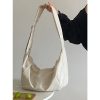 Large Capacity Dumpling Crossbody Bag for Women - 2024 Autumn Winter Down Cotton, Simple & Versatile Shoulder Bag