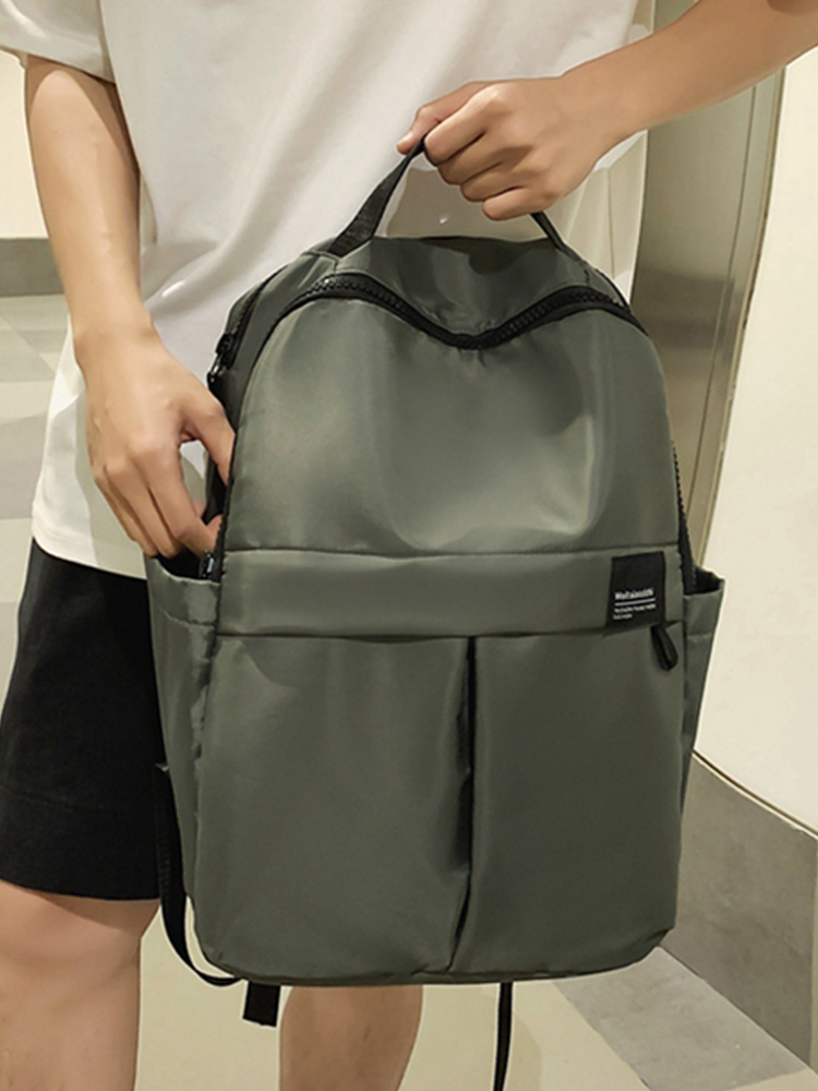 Large Capacity French Double Shoulder Bag - Simple Sports Backpack for Students & Travel - Versatile School Bag for Short Trips Large Capacity French Double Shoulder Bag - Simple Sports Backpack for Students & Travel - Versatile School Bag for Short Trips