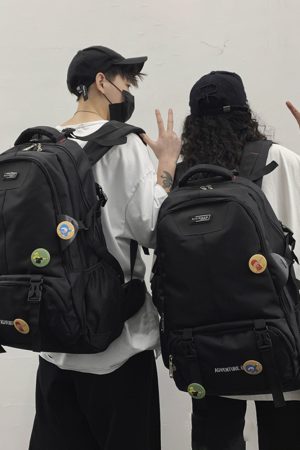 Large Capacity French Sports Backpack, Double Shoulder Student Bag, Travel Computer Bag for School and Classes