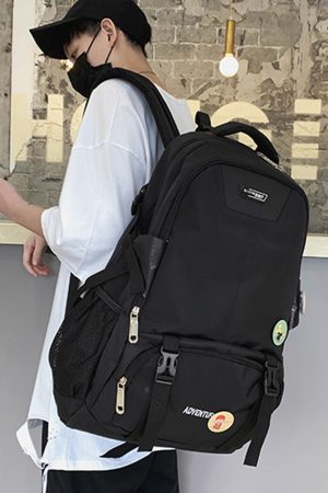 Large Capacity French Sports Backpack, Double Shoulder Student Bag, Travel Computer Bag for School and Classes