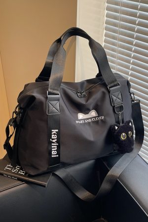 Large Capacity Handheld and Crossbody Luggage Bag with Wet-Dry Separation for Sports, Fitness, Travel, and Maternity - Versatile and Fashionable