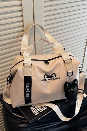 Large Capacity Handheld and Crossbody Luggage Bag with Wet-Dry Separation for Sports, Fitness, Travel, and Maternity - Versatile and Fashionable