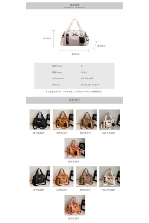 Large Capacity Handheld and Crossbody Luggage Bag with Wet-Dry Separation for Sports, Fitness, Travel, and Maternity - Versatile and Fashionable