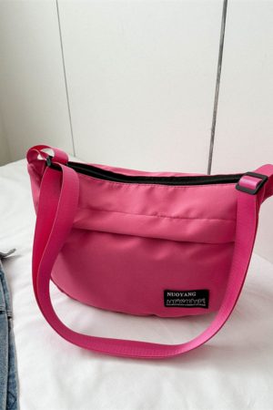 Large Capacity Harajuku Retro Casual Canvas Bag - Waterproof Dumpling Crossbody Bag for College Students and Women