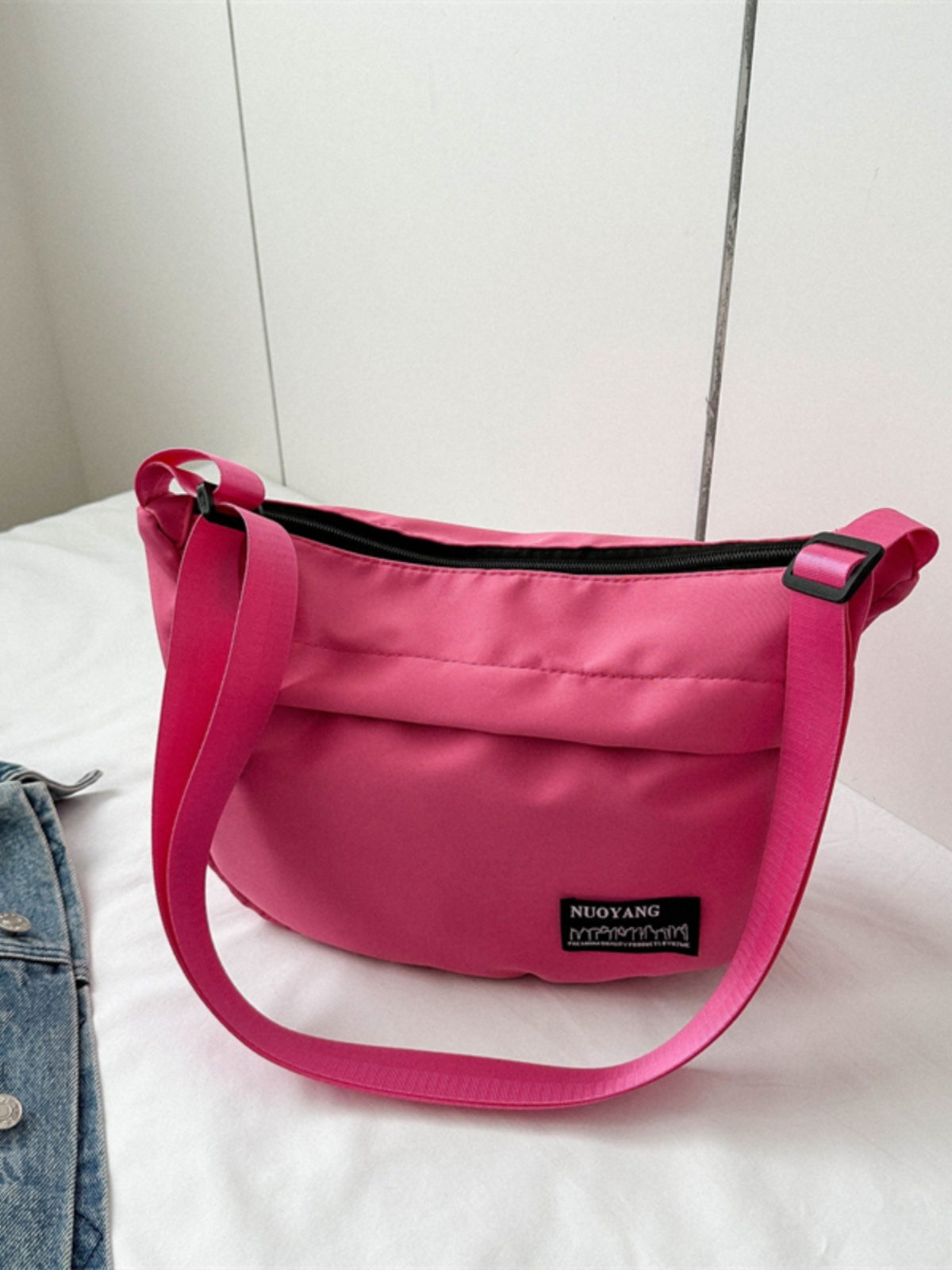 Large Capacity Harajuku Retro Casual Canvas Bag - Waterproof Dumpling Crossbody Bag for College Students and Women Large Capacity Harajuku Retro Casual Canvas Bag - Waterproof Dumpling Crossbody Bag for College Students and Women