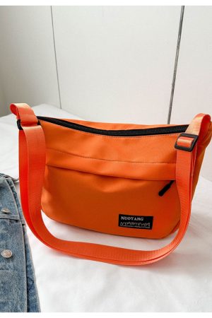 Large Capacity Harajuku Retro Casual Canvas Bag - Waterproof Dumpling Crossbody Bag for College Students and Women