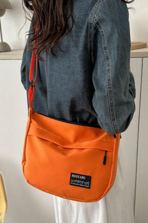 Large Capacity Harajuku Retro Casual Canvas Bag - Waterproof Dumpling Crossbody Bag for College Students and Women