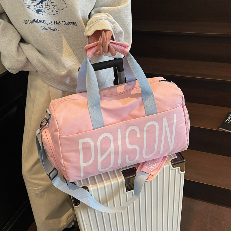 Large Capacity Lightweight Women's Travel Bag - Sports Fitness Bag with Dry Wet Separation for Swimming & Handheld Storage Large Capacity Lightweight Women's Travel Bag - Sports Fitness Bag with Dry Wet Separation for Swimming & Handheld Storage