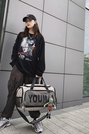 Large Capacity Men's Tote Bag, Portable Travel Bag, Sports Training Fitness Bag for Women, Ideal for Short Trips