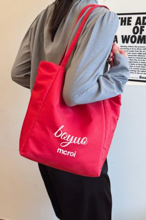 Large Capacity Minimalist Striped Canvas Tote Bag for Women - Ins Literary Lazy Style Spring/Summer Shoulder Bag